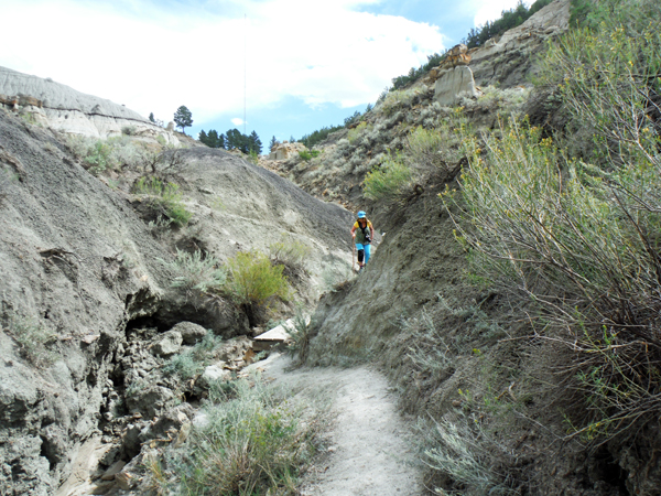 Karen Duquette in Cap Rock Trail at Makoshika State Park